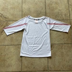 Girls Baseball 3/4 Sleeve Shirt